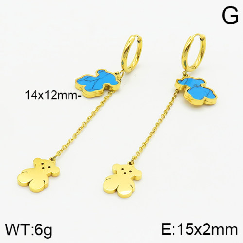 SS Bear Earrings  TE2000281vhha-669