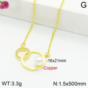 Fashion Copper Necklace  F2N300090bbov-J116