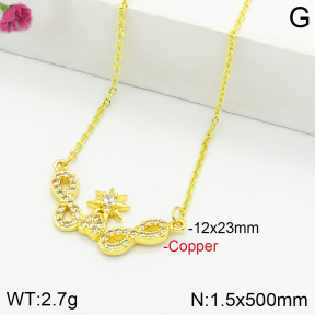Fashion Copper Necklace  F2N400705abol-J116
