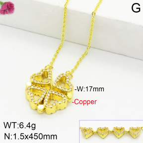 Fashion Copper Necklace  F2N400710bhia-J116