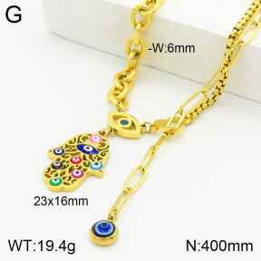 Stainless Steel Necklace  2N3001231ahjb-669