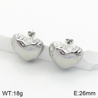 Stainless Steel Earrings  Handmade Polished  2E2002412bhva-066