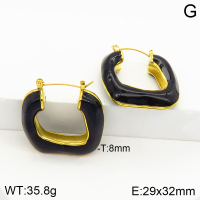 Stainless Steel Earrings  Enamel,Handmade Polished  2E3001609vhkb-066