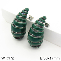 Stainless Steel Earrings  Enamel,Handmade Polished  2E3001615bhia-066