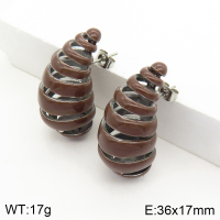 Stainless Steel Earrings  Enamel,Handmade Polished  2E3001617bhia-066