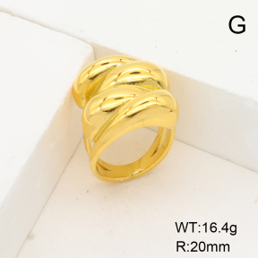Stainless Steel Ring  Handmade Polished  6-8#  6R2001259bhva-066