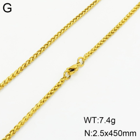 Stainless Steel Necklace  2N2003306aajo-452