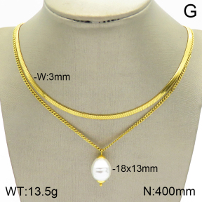 Stainless Steel Necklace  2N3001296bvpl-395