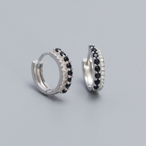 925 Silver Earrings  WT:1.92g  12*3.1mm  JE5047aini-Y05   YHE0591