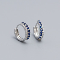 925 Silver Earrings  WT:1.92g  12*3.1mm  JE5051aini-Y05   YHE0591