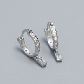 925 Silver Earrings  WT:2.16g  21.5*2.6mm  JE5055ainm-Y05   YHE0593