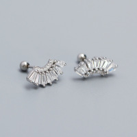 925 Silver Earrings  WT:2g  14.5mm  JE5063aink-Y05  YHE0592