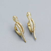 925 Silver Earrings  WT:2.62g  24.4*8.5mm  JE5072ajlo-Y05   YHE0586