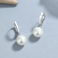 925 Silver Earrings  WT:4.6g  27*10mm  JE5093aiio-Y06  A-66-16
