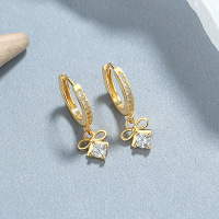 925 Silver Earrings  WT:1.75g  19.3*12mm  JE5119bihm-Y06  A-68-19