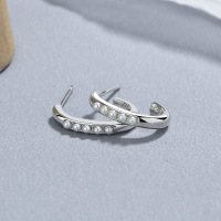 925 Silver Earrings  WT:2.2g  15.6*12.7mm  JE5172aikm-Y06   A-70-13