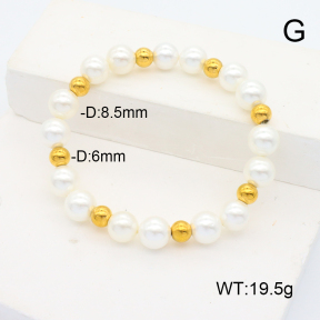 Stainless Steel Bracelet  Shell Beads  6B3000833bbov-908