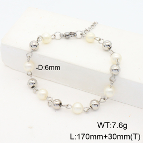 Stainless Steel Bracelet  Shell Beads  6B3000838bhva-908