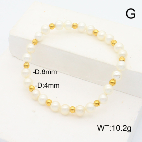 Stainless Steel Bracelet  Shell Beads  6B3000839bbov-908