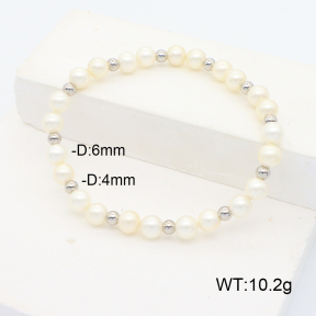Stainless Steel Bracelet  Shell Beads  6B3000840vbnb-908