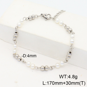 Stainless Steel Bracelet  Shell Beads  6B3000842vbpb-908