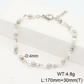 Stainless Steel Bracelet  Shell Beads  6B3000846vbpb-908