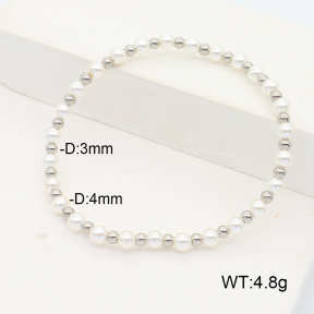 Stainless Steel Bracelet  Shell Beads  6B3000848bbov-908