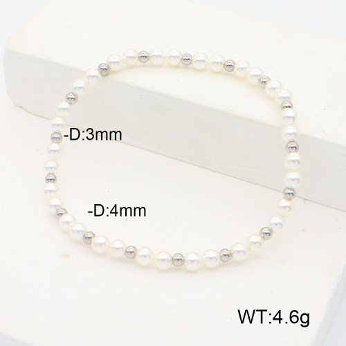 Stainless Steel Bracelet  Shell Beads  6B3000850vbnb-908