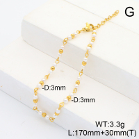 Stainless Steel Bracelet  Shell Beads  6B3000855vhha-908