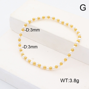Stainless Steel Bracelet  Shell Beads  6B3000857vbpb-908