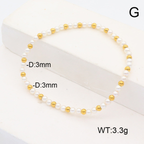 Stainless Steel Bracelet  Shell Beads  6B3000859abol-908
