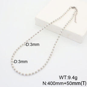Stainless Steel Necklace  Shell Beads  6N3000921ahpv-908