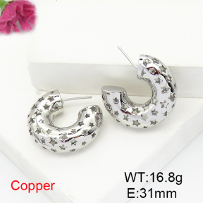 Fashion Copper Earrings  F6E200410bbov-L017