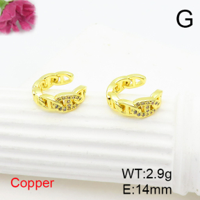 Fashion Copper Earrings  F6E404719ablb-L017