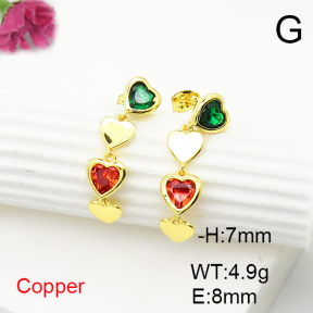 Fashion Copper Earrings  F6E404727bbov-L017