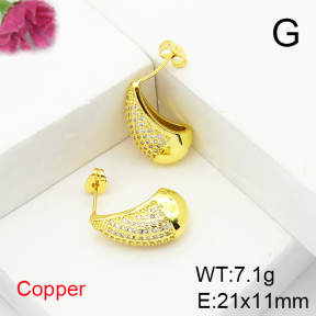 Fashion Copper Earrings  F6E404737bbov-L017