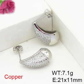 Fashion Copper Earrings  F6E404738bbov-L017