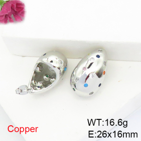 Fashion Copper Earrings  F6E404742bbov-L017