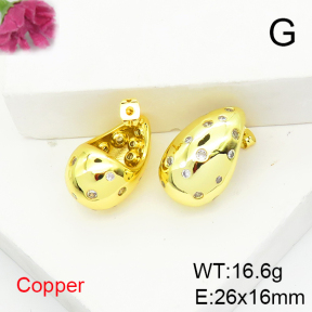 Fashion Copper Earrings  F6E404743bbov-L017