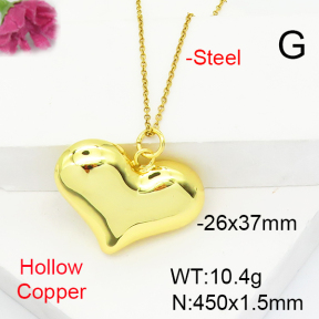 Fashion Copper Necklace  F6N200402ablb-L017