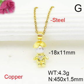 Fashion Copper Necklace  F6N300891aajl-L017