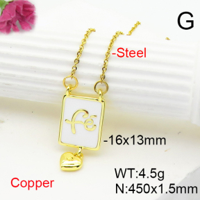 Fashion Copper Necklace  F6N300893avja-L017