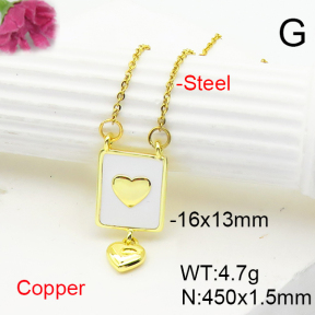 Fashion Copper Necklace  F6N300894avja-L017