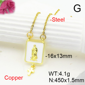 Fashion Copper Necklace  F6N300896avja-L017