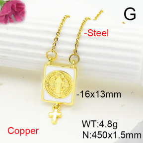Fashion Copper Necklace  F6N300897avja-L017