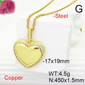 Fashion Copper Necklace  F6N407183baka-L017