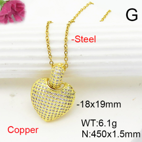 Fashion Copper Necklace  F6N407184vbmb-L017
