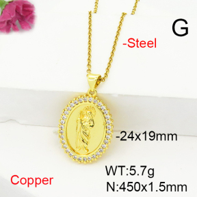 Fashion Copper Necklace  F6N407186baka-L017