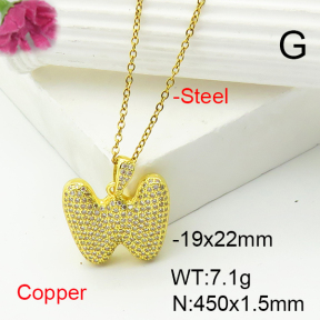 Fashion Copper Necklace  F6N407191vbnl-L017