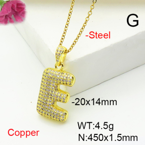 Fashion Copper Necklace  F6N407195vbnl-L017